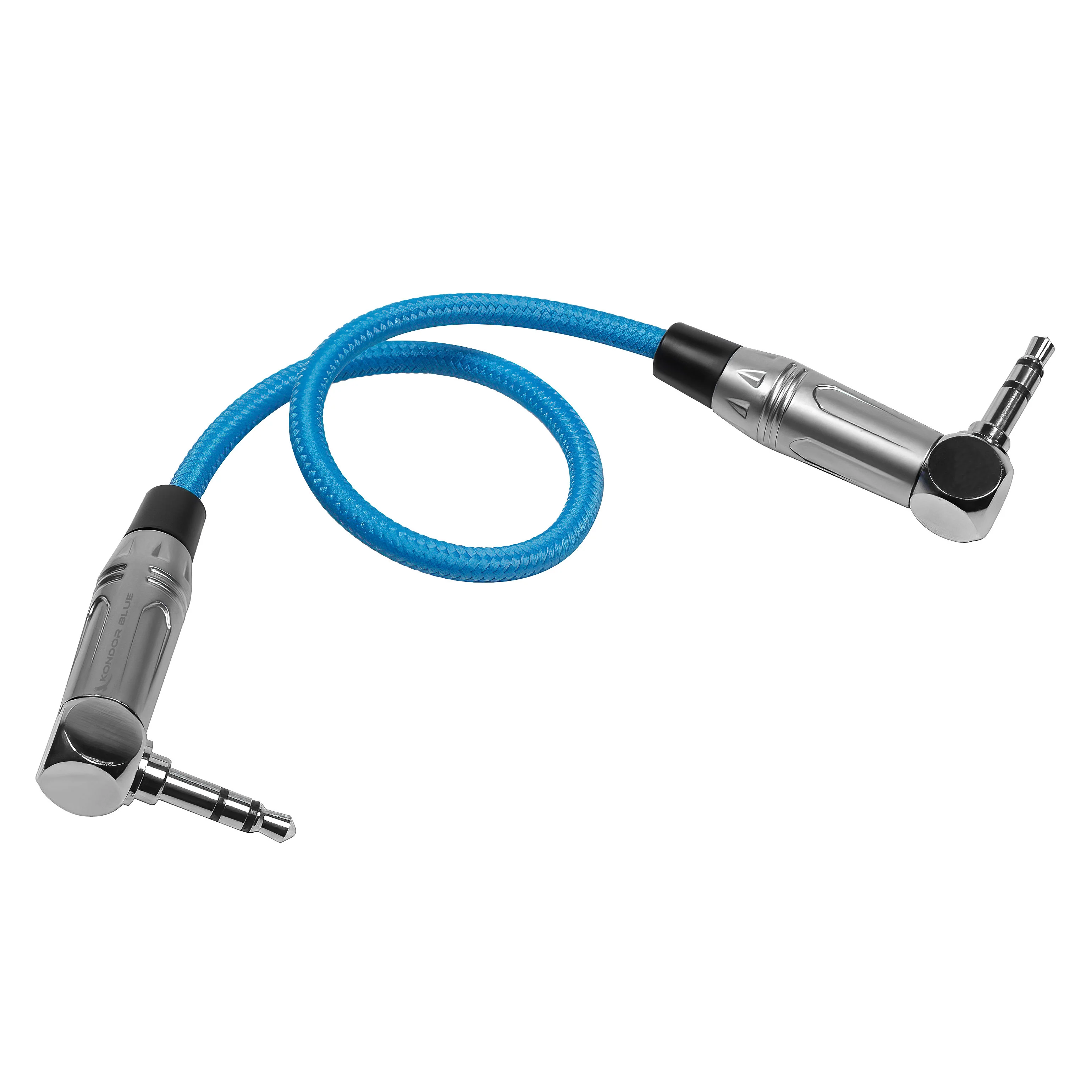 10" 3.5mm to 3.5mm Right Angle Time Code Audio Cable - Image 3