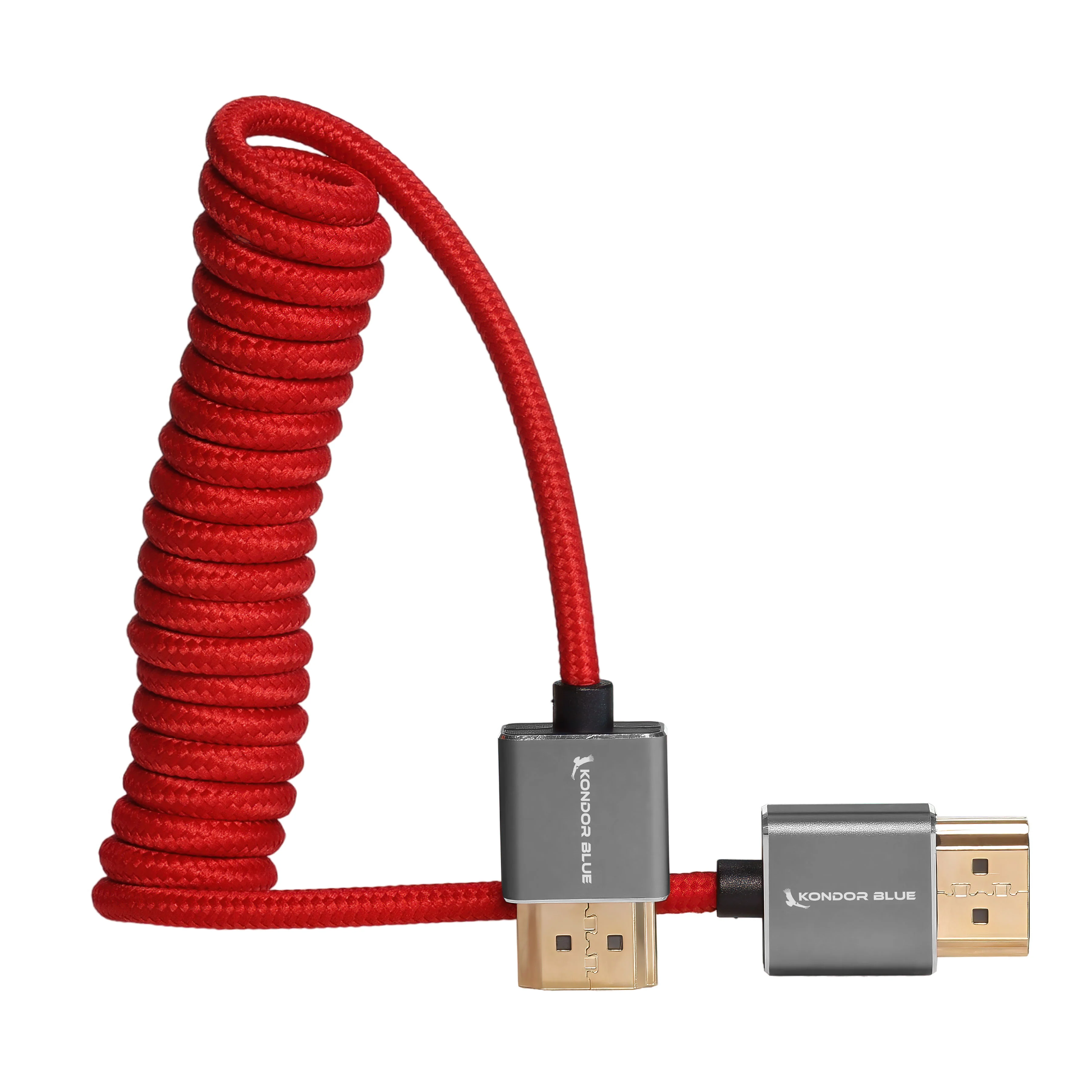 Full HDMI Cable for On-Camera Monitors 12"-24" Braided Coiled - Image 10