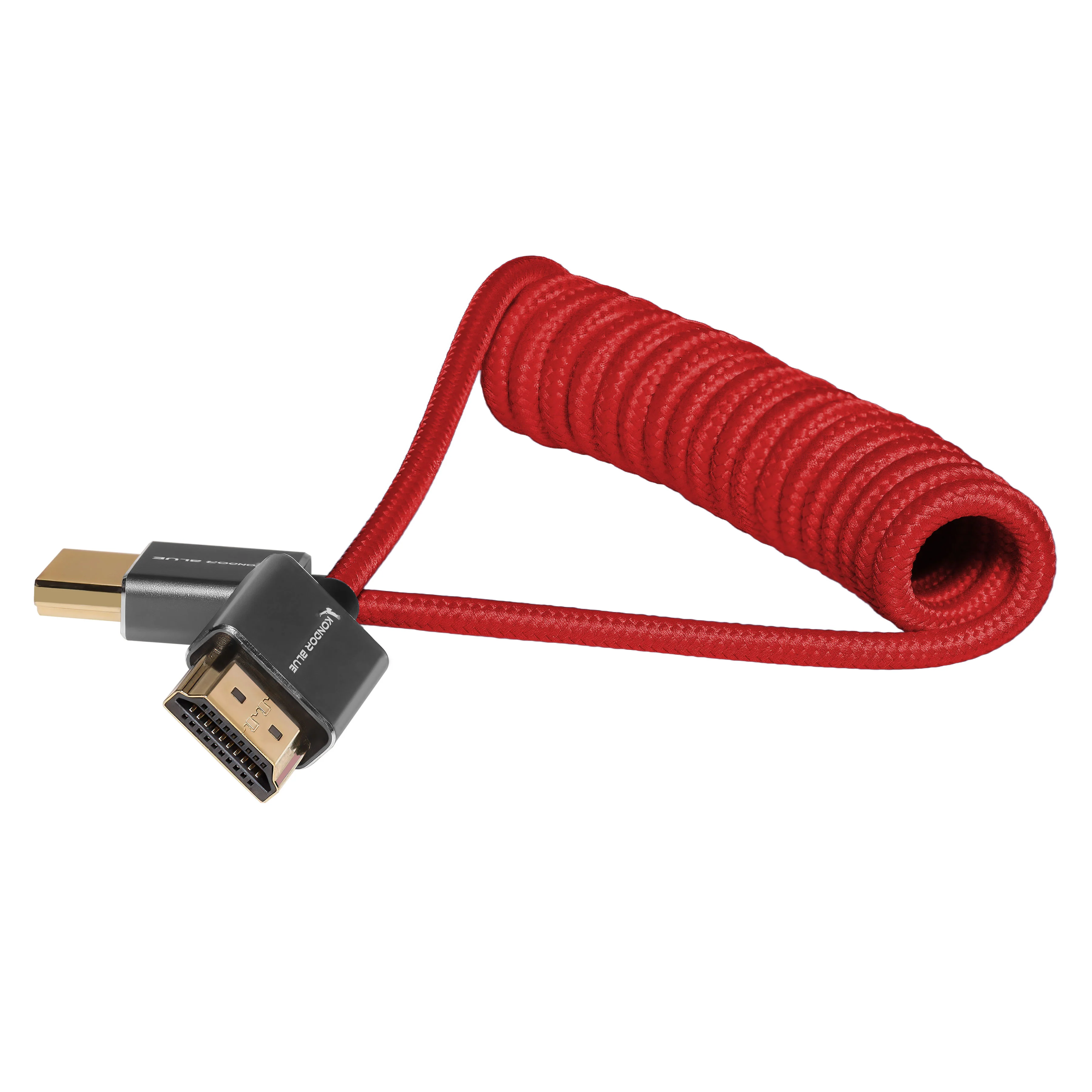 Full HDMI Cable for On-Camera Monitors 12"-24" Braided Coiled - Image 8