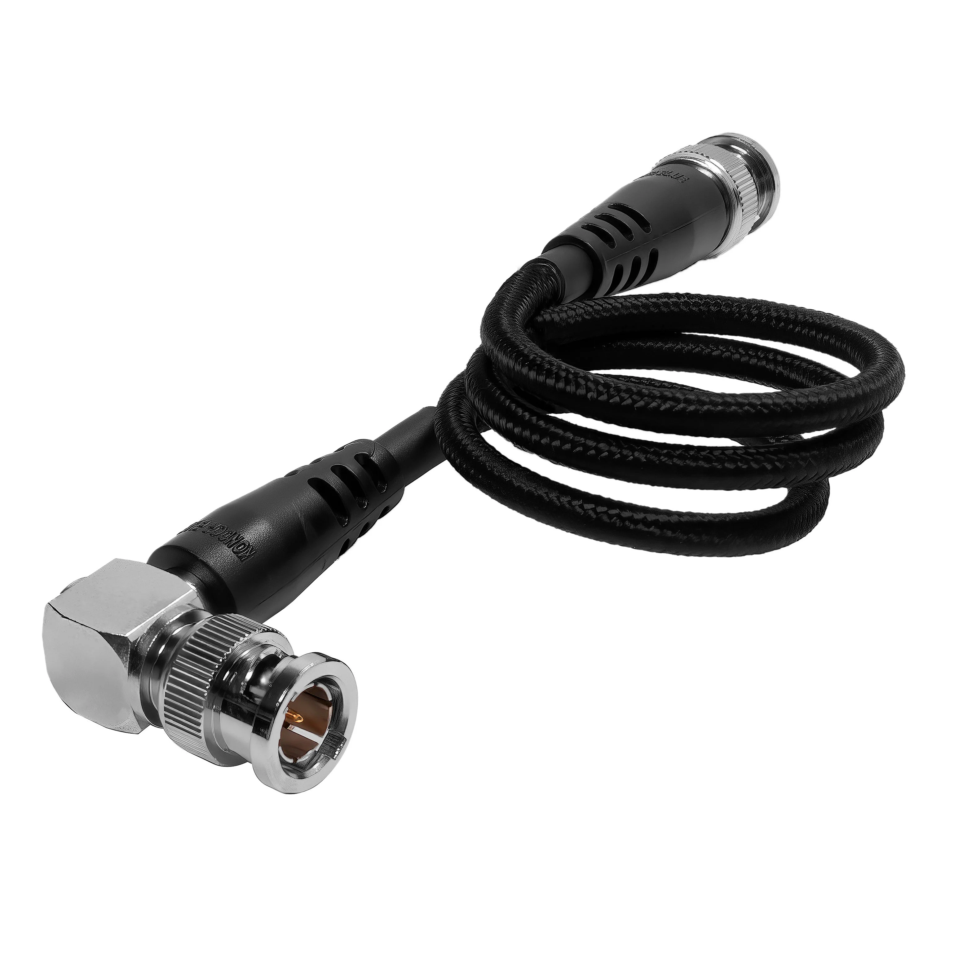 20" 12G SDI Cable with Straight to Right-Angle Connectors for 4K 60p Camera Monitors and Transmitters - Image 5