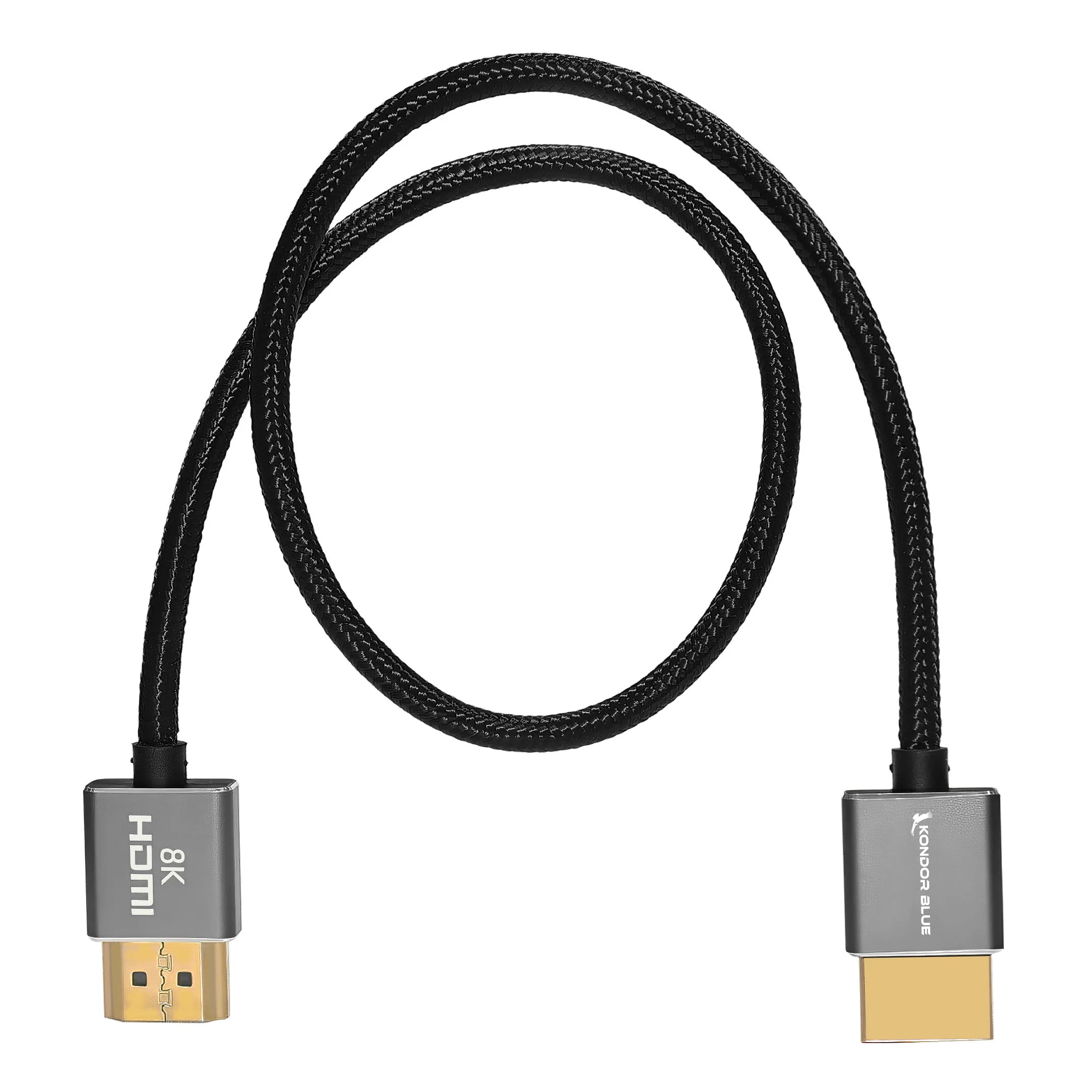 8K HDMI 2.1 17" Braided Cable for On-Camera Monitors - Image 4
