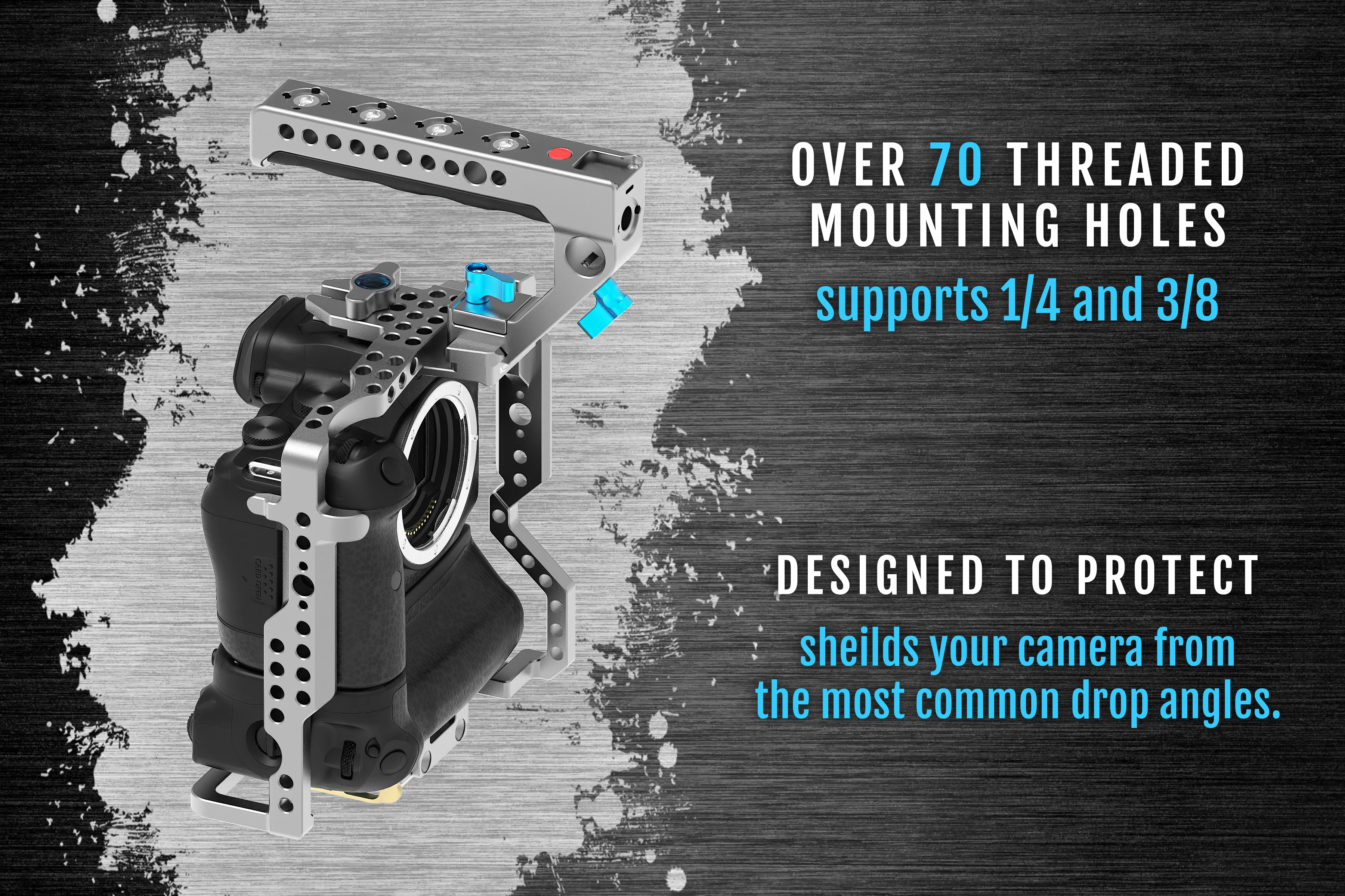 Canon R5/R6/R Arca Battery Grip Cage - Image 4