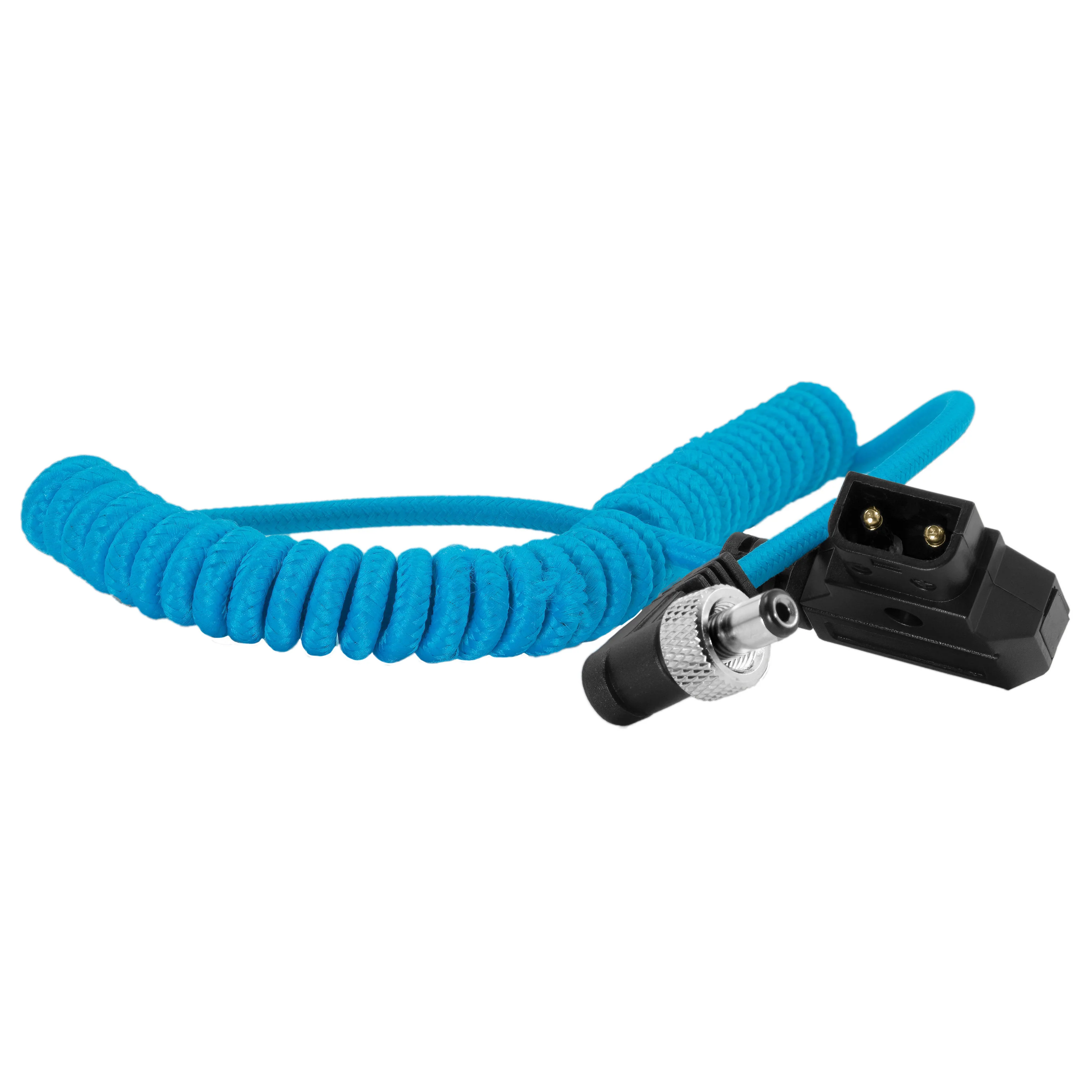 Coiled D-Tap to Locking DC 2.5mm Right Angle Cable (Amaran) - Image 4