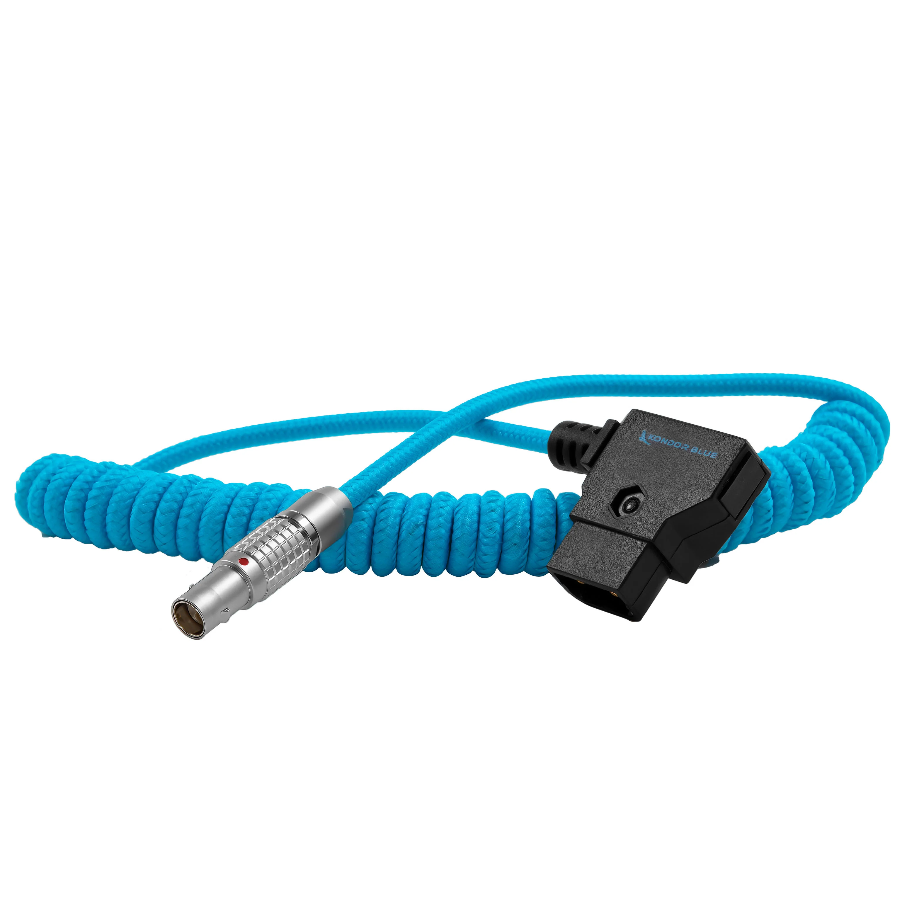 Coiled D-Tap to Female LEMO 2 Pin for RED KOMODO - Image 4