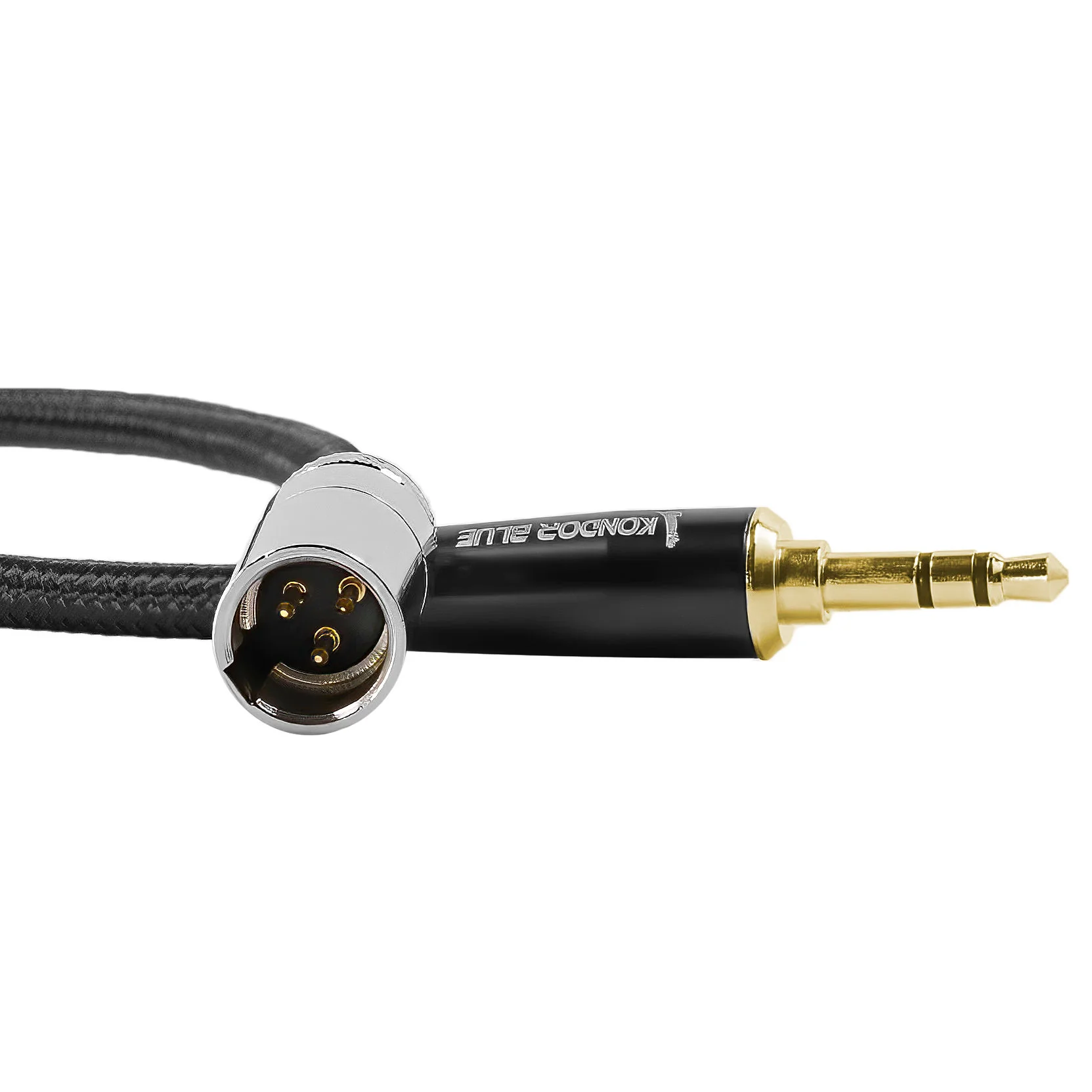 14” Mini XLR to Gold 3.5mm Stereo Plug for Line Level Devices - Image 4