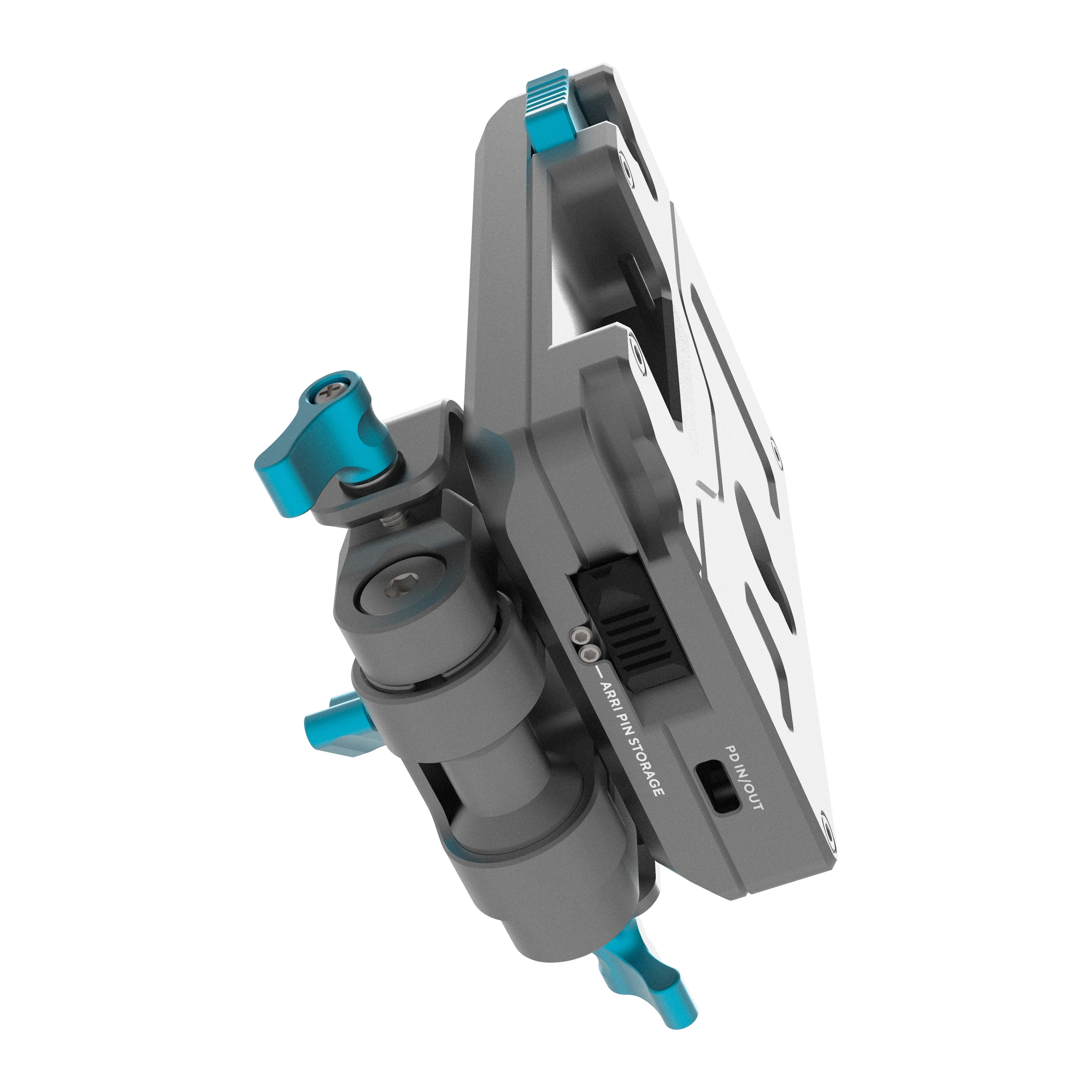 Gold Mount Pro Battery Plate with Swiveling Rod Block - Image 3