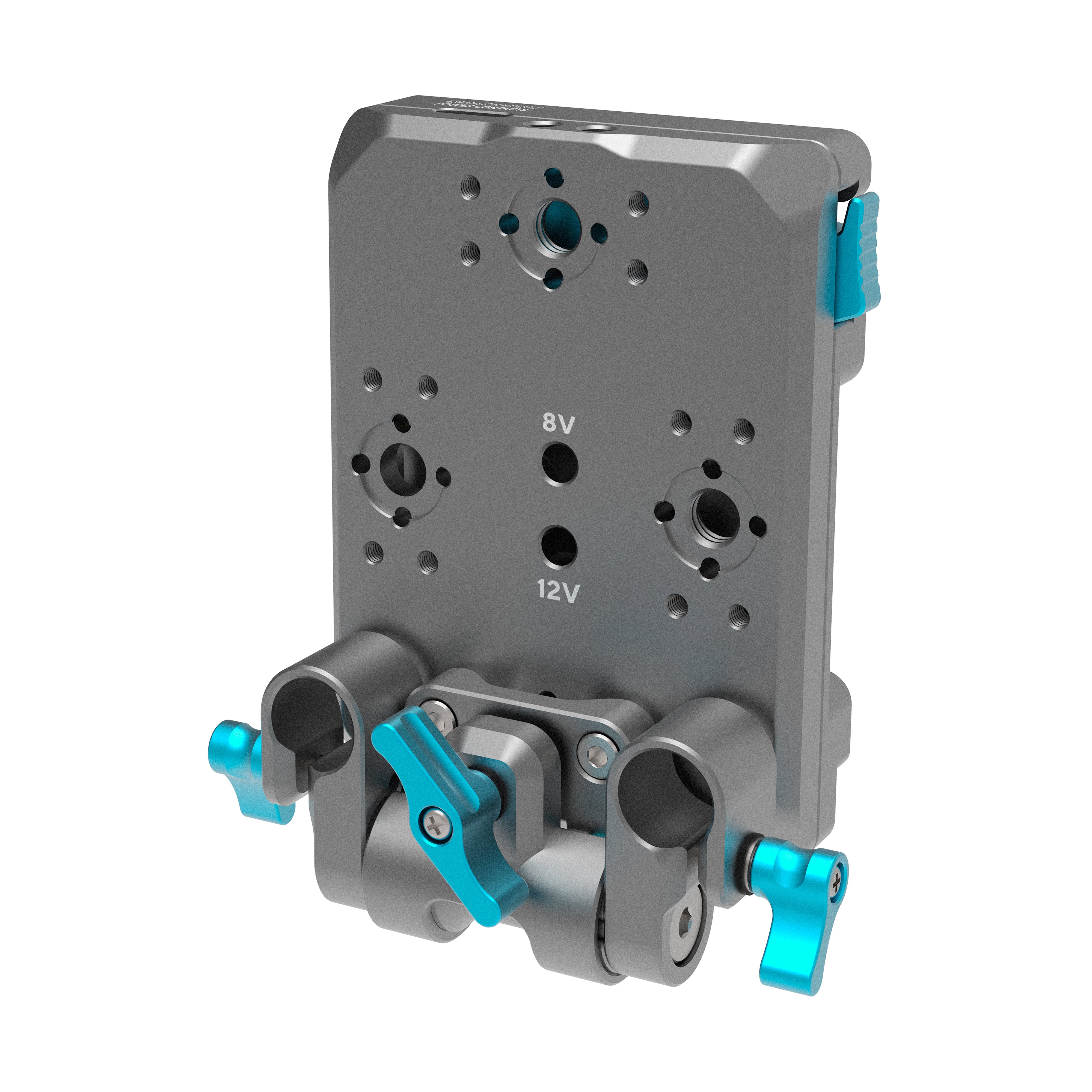 Gold Mount Pro Battery Plate with Swiveling Rod Block - Image 4