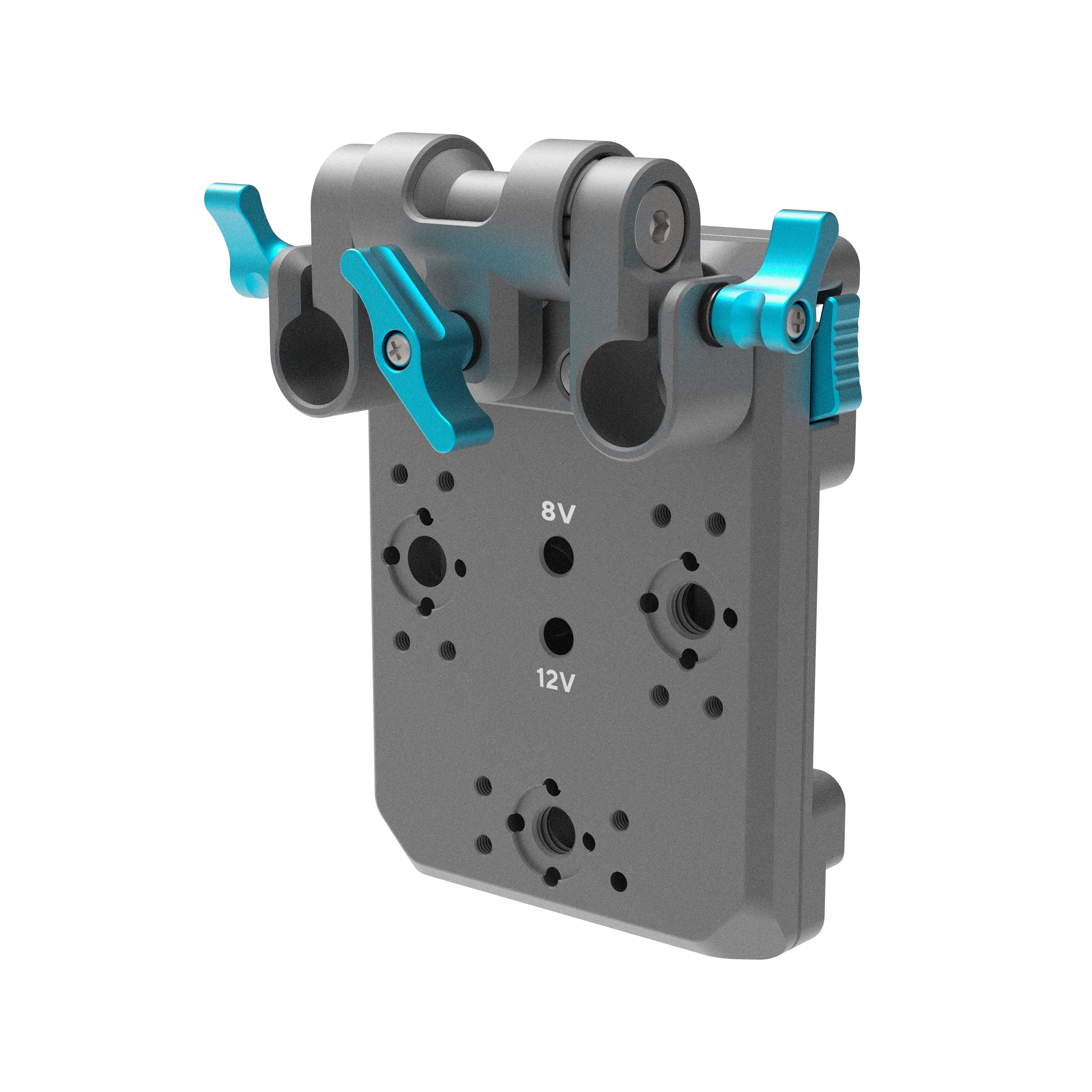 Gold Mount Pro Battery Plate with Swiveling Rod Block - Image 5