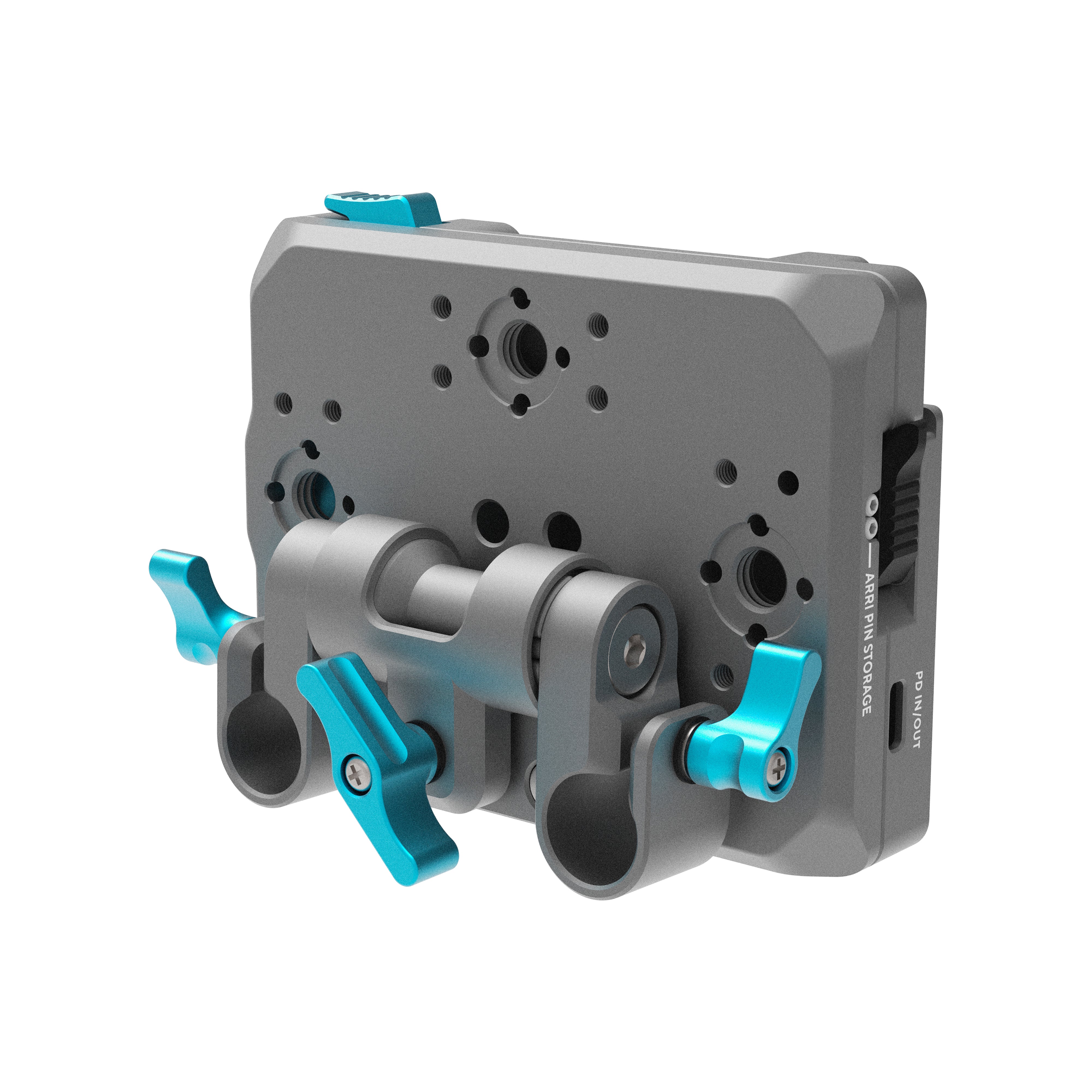 Gold Mount Pro Battery Plate with Swiveling Rod Block - Image 6